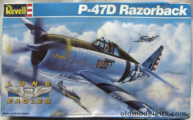 Revell 1/32 Republic P-47D Razorback Thunderbolt - 'Bonnie' Major Bill Dunham 14 Kills, 4554 plastic model kit